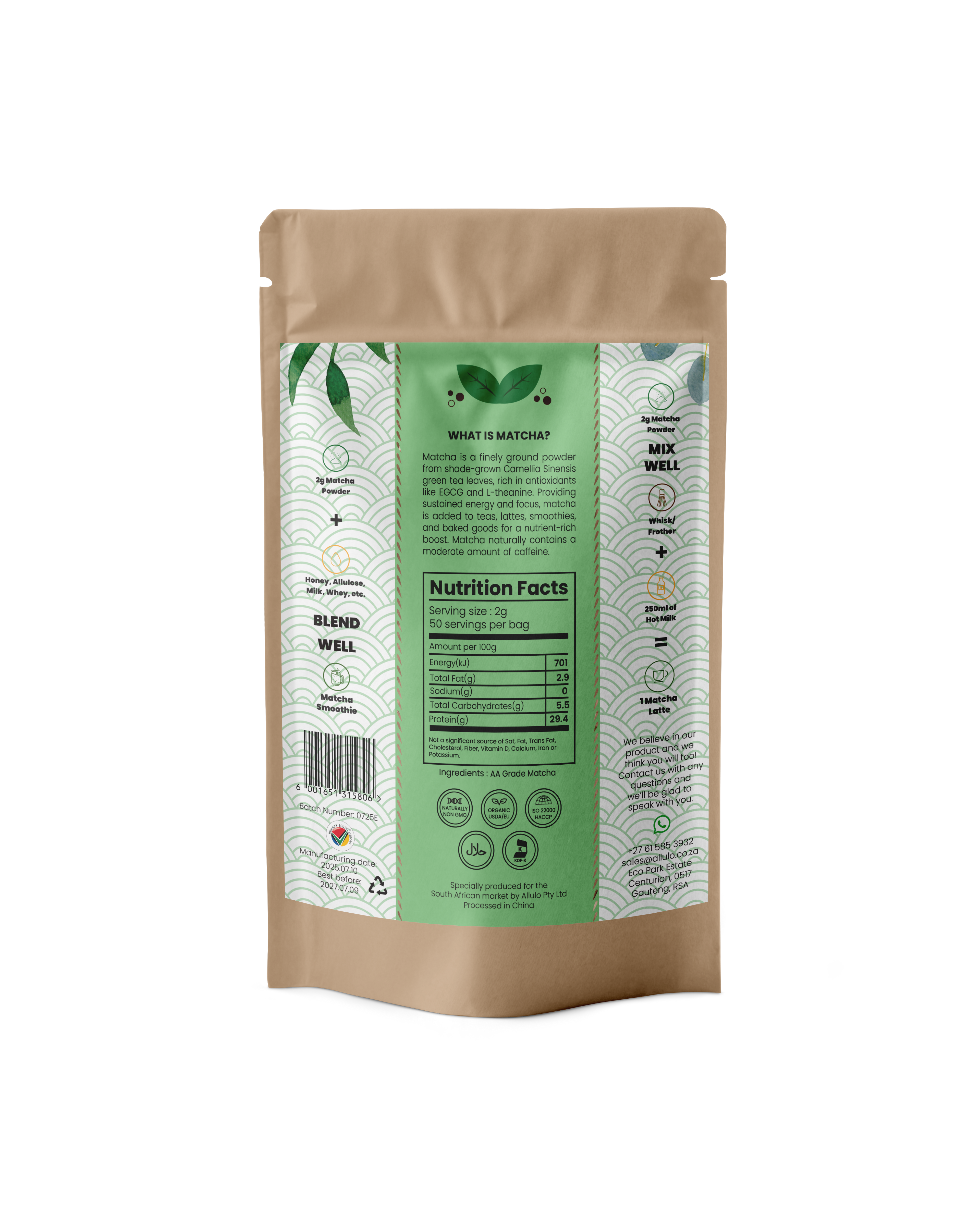 Allulo - Organic Matcha AA - (300g)