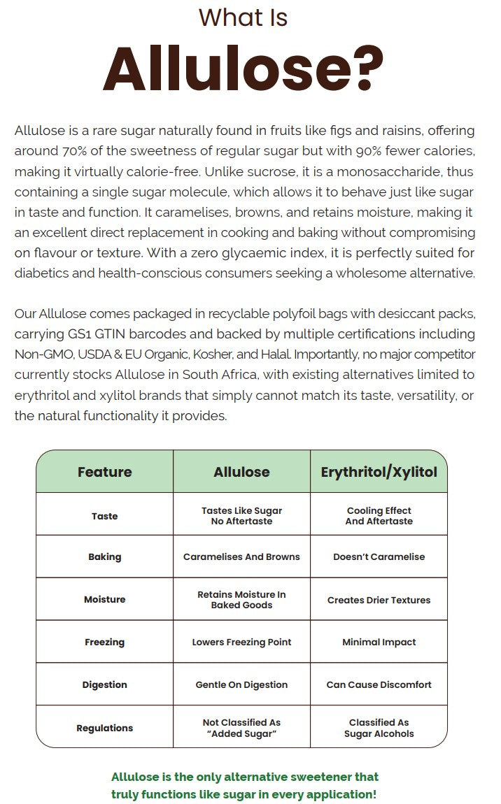 BULK - Allulo Organic 100% Allulose - Barrel (25kg)